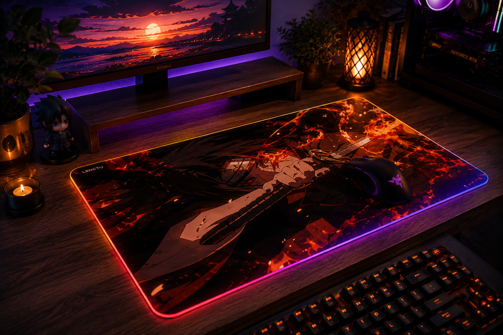 Tapis de souris RGB Itachi Uchiha