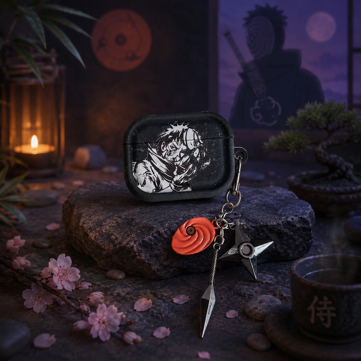 Coque AirPods Obito Uchiha – Édition Akatsuki