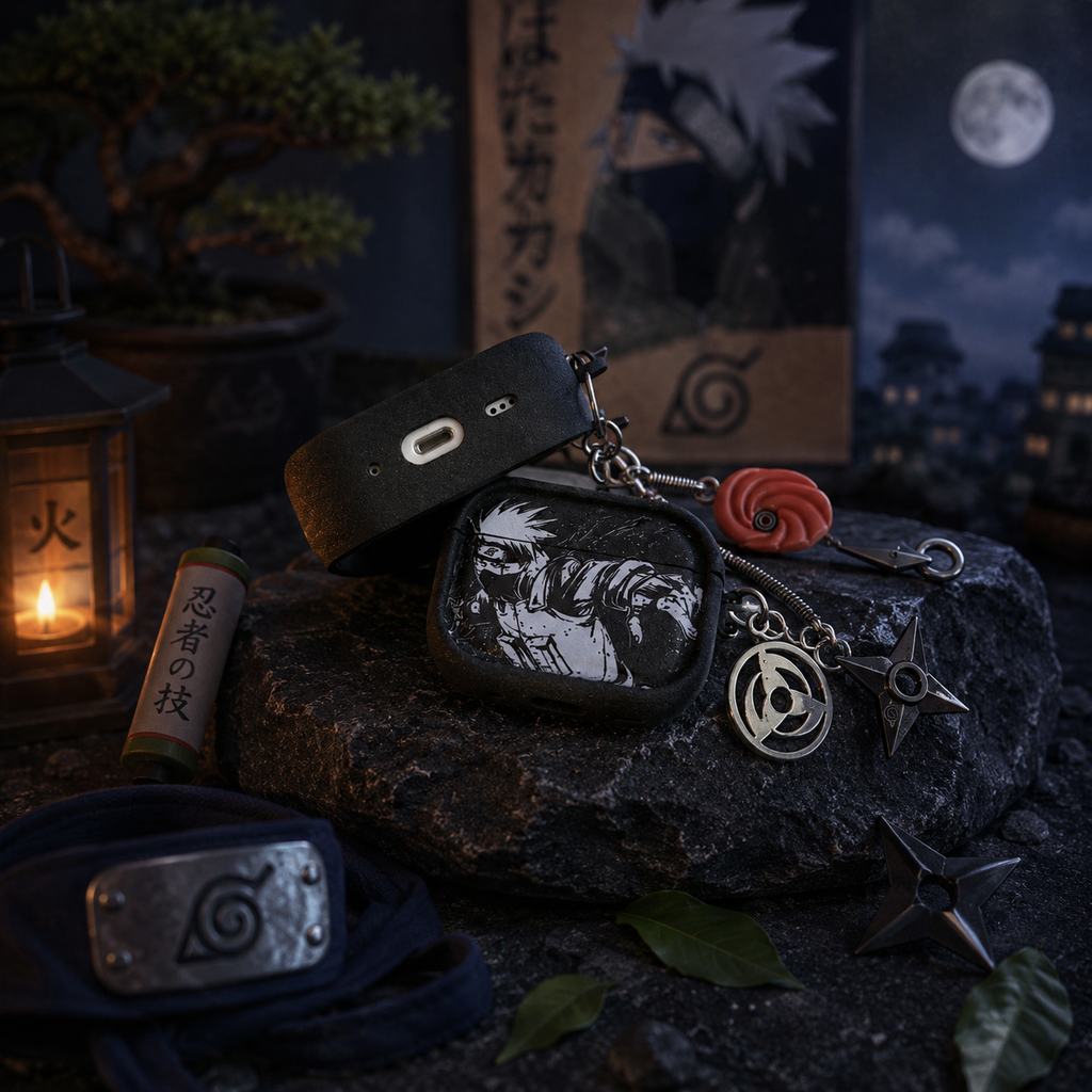 Coque AirPods Kakashi – Édition Sharingan