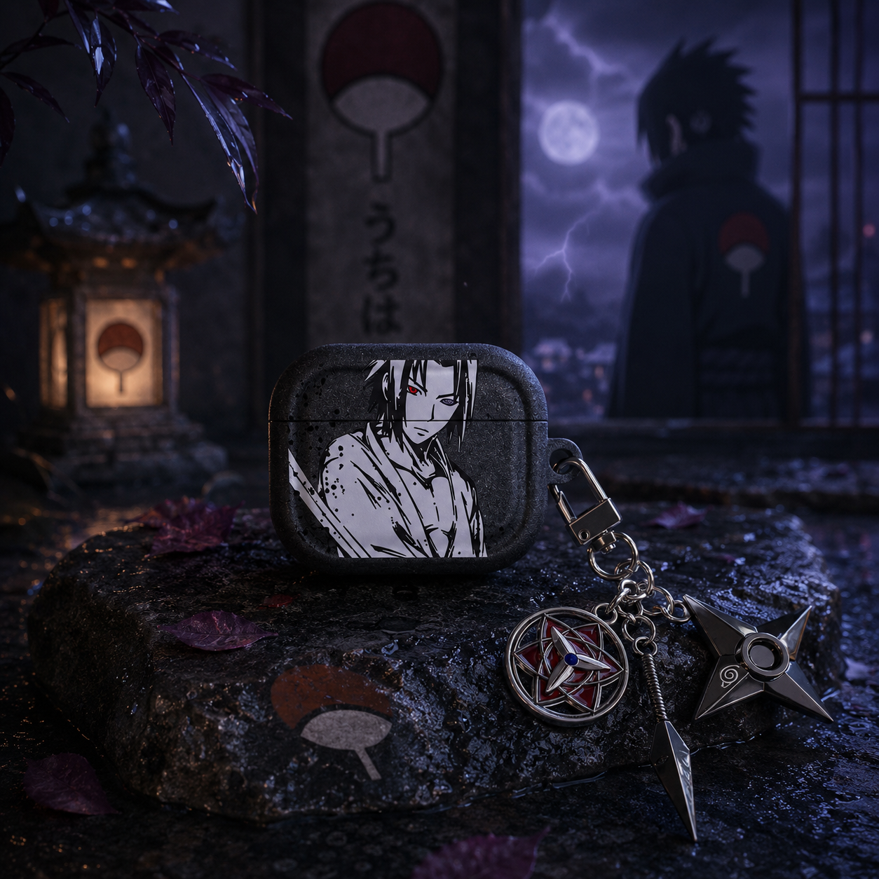 Coque AirPods Sasuke – Clan Uchiha