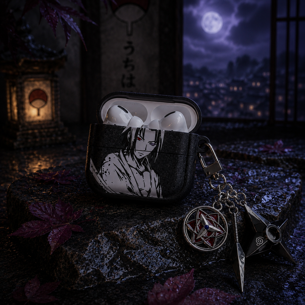 Coque AirPods Sasuke – Clan Uchiha
