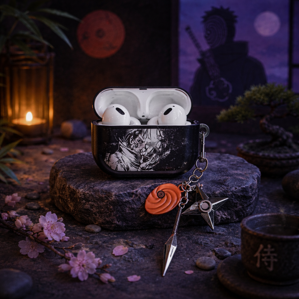 Coque AirPods Obito Uchiha – Édition Akatsuki